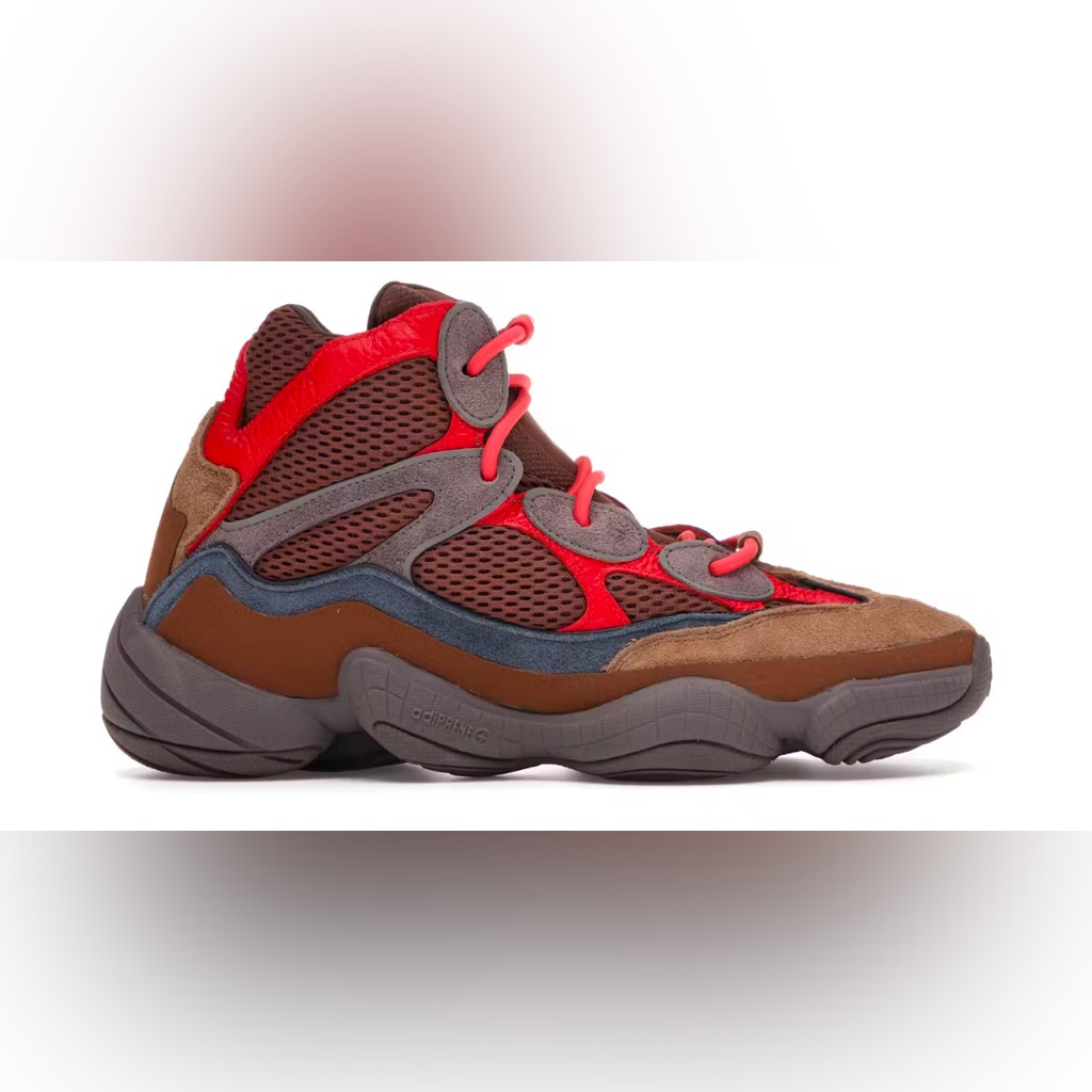 Men's Stylish Red And Brown Sneakers